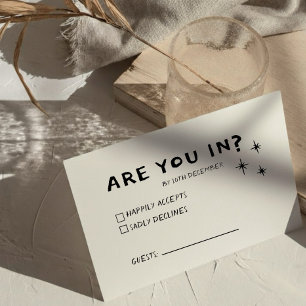 Funky Green Pink  Red Scribble RSVP  Card