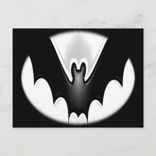 Funky Halloween Bat Postcard
