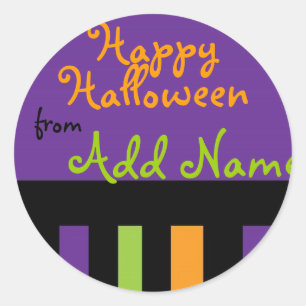 Funky Halloween Treat Label