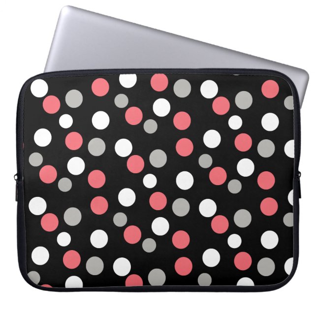 Funky Happy Balls Geometry Laptop Sleeve (Front)