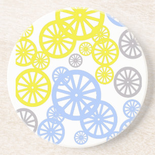 Funky Happy Wheel Circle Pattern Product Coaster