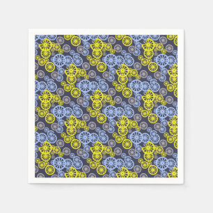 Funky Happy Wheel Circle Pattern Product Napkin