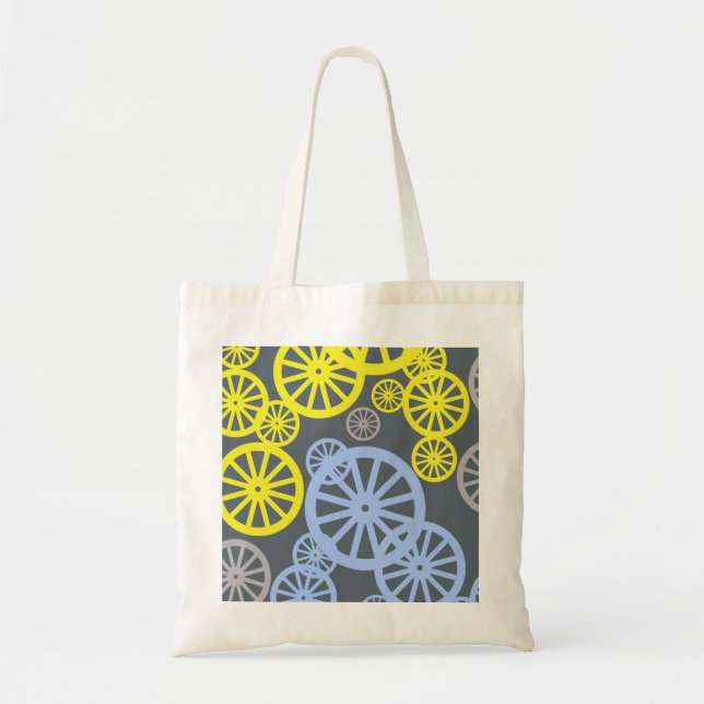 Funky Happy Wheel Circle Pattern Product Tote Bag (Front)