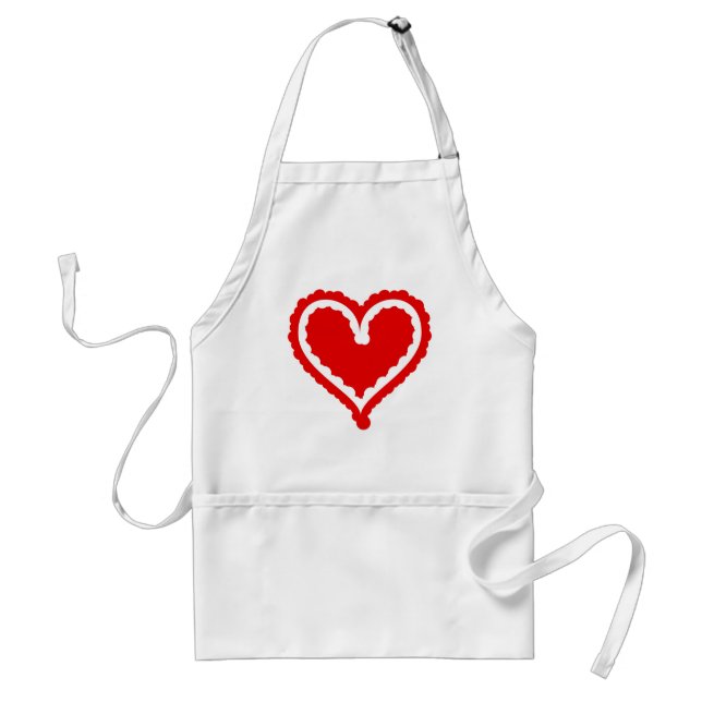 Funky Heart Standard Apron (Front)