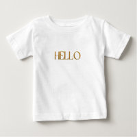 funky hello yellow gold Foil modern minimalistic