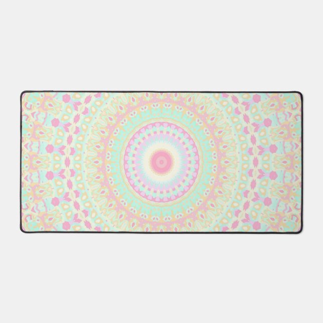 Funky Hippie Mandala  Desk Mat (Front)