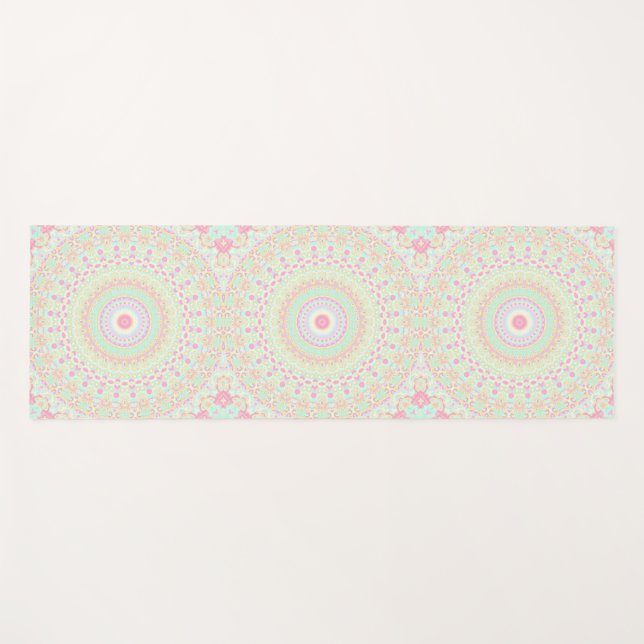 Funky Hippie Mandala  Yoga Mat (Front (Horizontal))