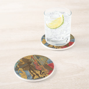 Funky Hot Jazz Sandstone Coaster