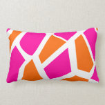 Funky Hot Pink Orange Giraffe Print Girly Pattern Lumbar Cushion<br><div class="desc">Funky Hot Pink Orange Giraffe Print Girly Pattern. Here's a fun and funky version of the trendy giraffe pattern wild animal print. Alternating colour variations of hot pink fuchsia and bright neon orange. This girly yet bold design is so bright and fun! "pink and orange" "giraffe" "giraffes" "giraffe print" "pattern"...</div>