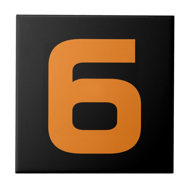 Funky House Numbers Tile (Front)