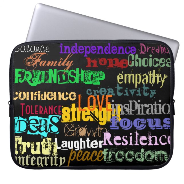 Funky Inspirational Laptop Sleeve (Front)
