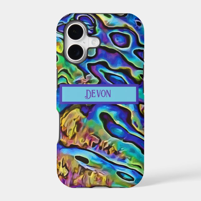 Funky Iridescent Abalone Sea Shell      (Back)