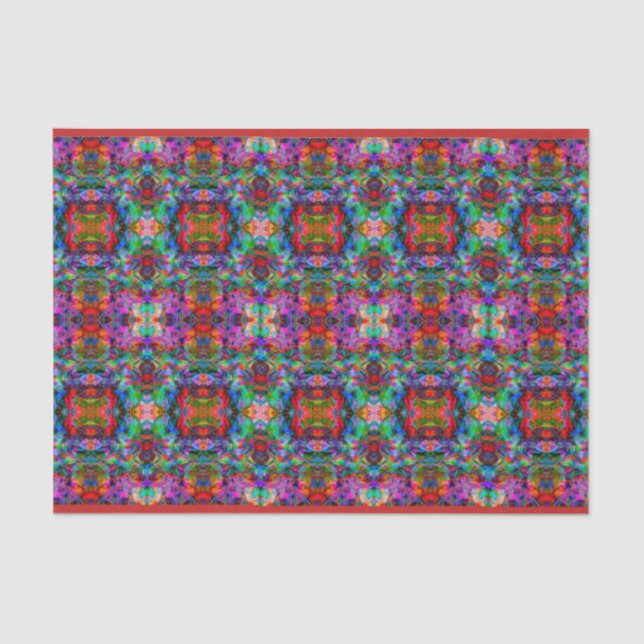 Funky Kaleidoscope Pattern Tissue Paper (Front)