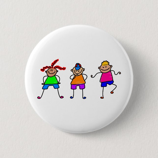 Funky Kids 6 Cm Round Badge (Front)