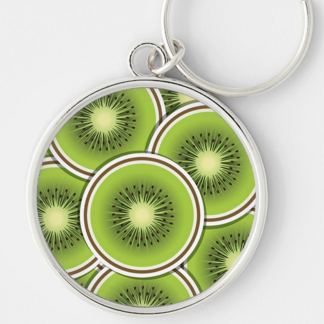 Funky kiwi fruit key ring (Front)