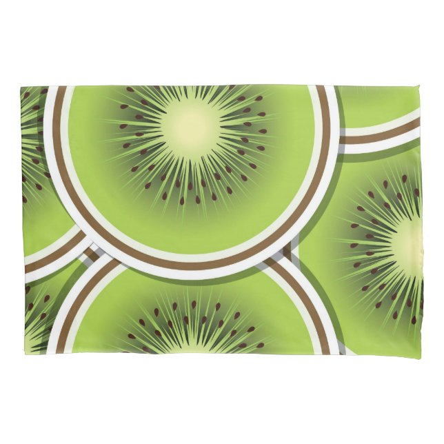 Funky kiwi fruit pillowcase (Front)