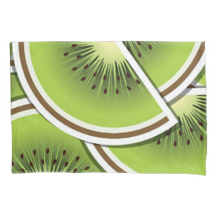 Funky kiwi fruit wedges pillowcase