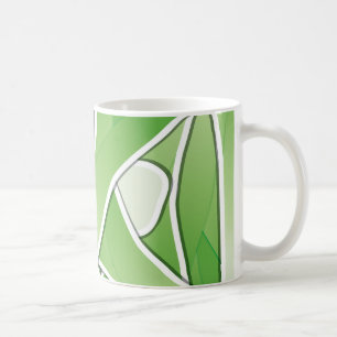 Funky leek coffee mug