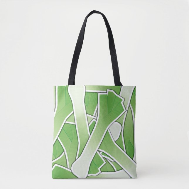 Funky leek tote bag (Front)
