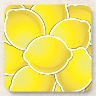 Funky lemon coaster