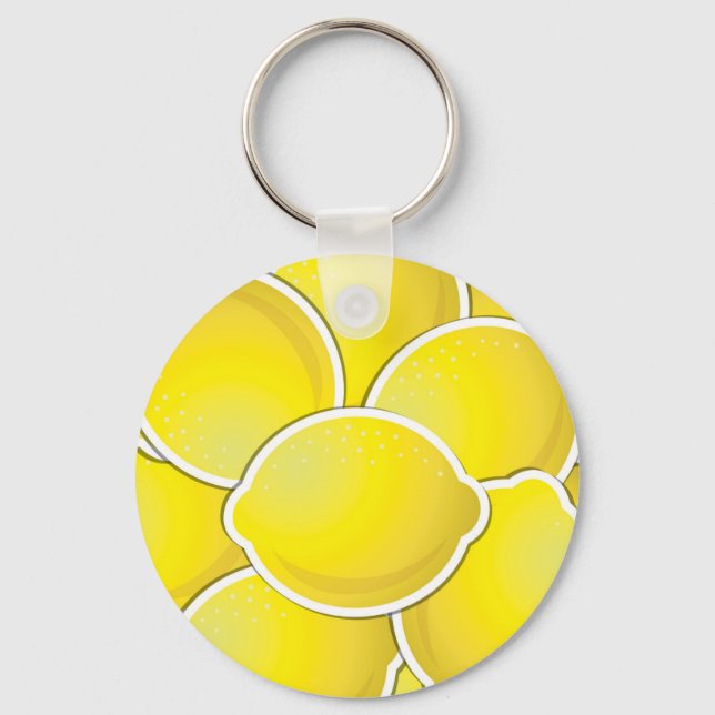 Funky lemon key ring (Front)
