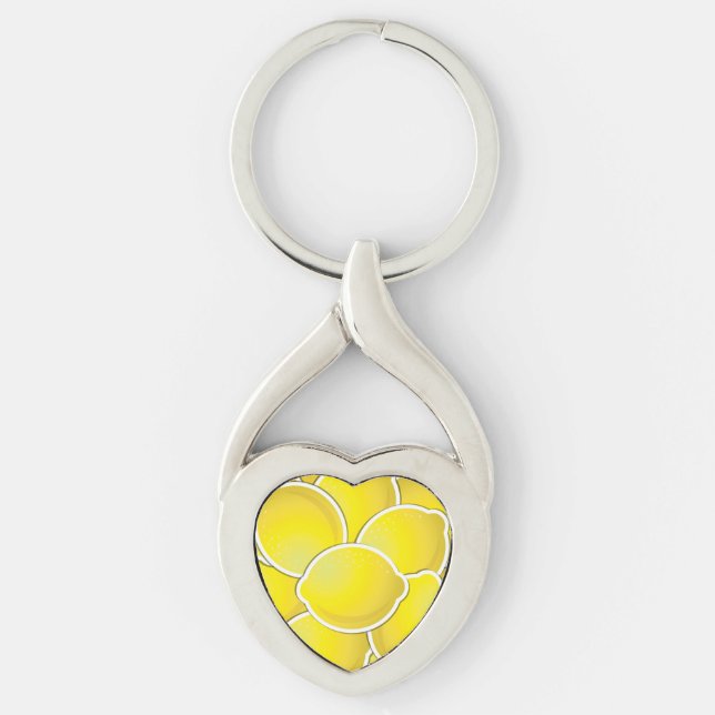 Funky lemon key ring (Front)