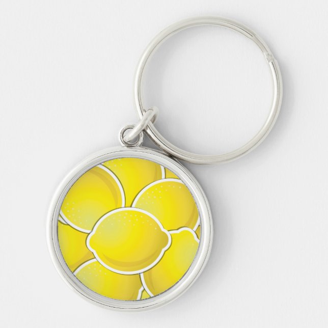 Funky lemon key ring (Front)