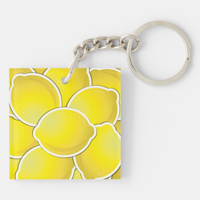 Funky lemon key ring (Back)