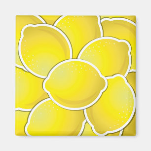 Funky lemon magnet