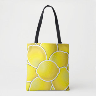 Funky lemon tote bag