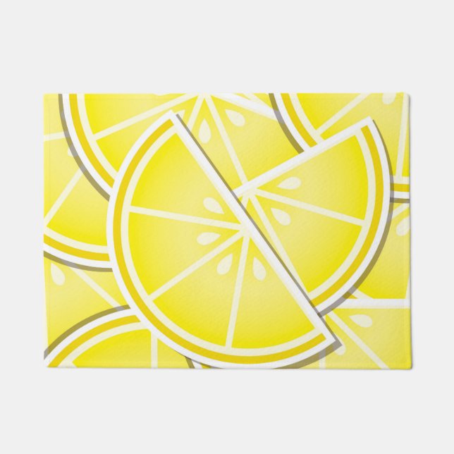 Funky lemon wedges! doormat (Front)