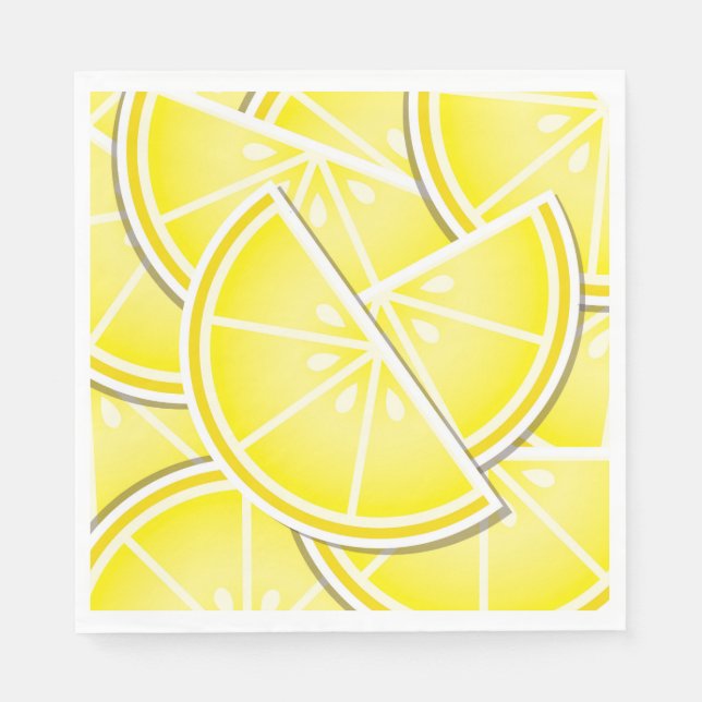 Funky lemon wedges! napkin (Front)
