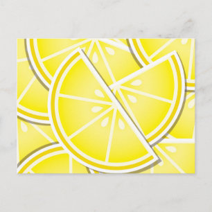 Funky lemon wedges! postcard