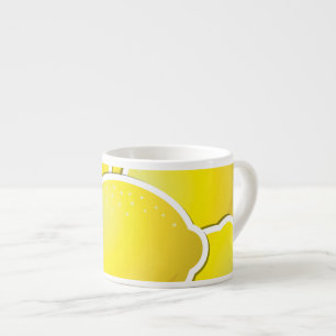 Funky lemons espresso cup