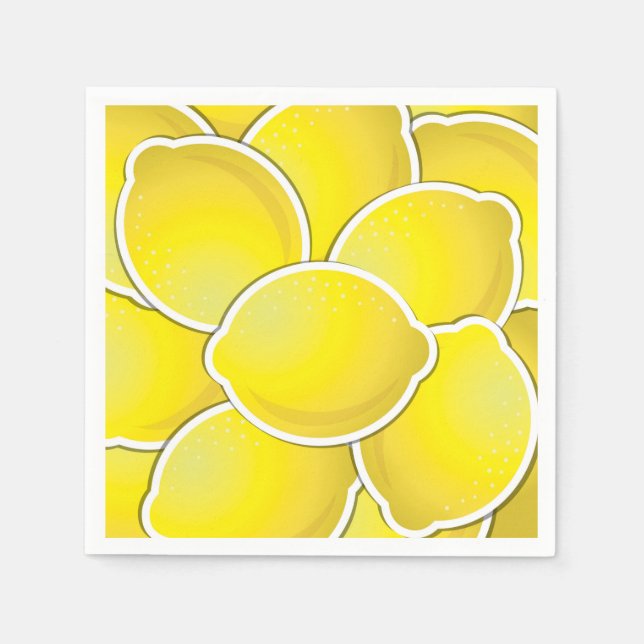 Funky lemons napkin (Front)