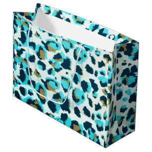 Funky Leopard Patterns Animal Zoo Art Animal Art   Large Gift Bag