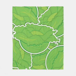 Funky lettuce fleece blanket