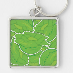 Funky lettuce key ring