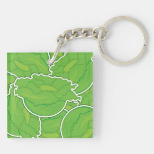 Funky lettuce key ring