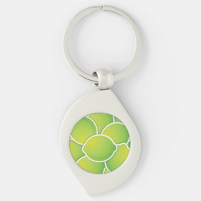 Funky lime key ring (Front)
