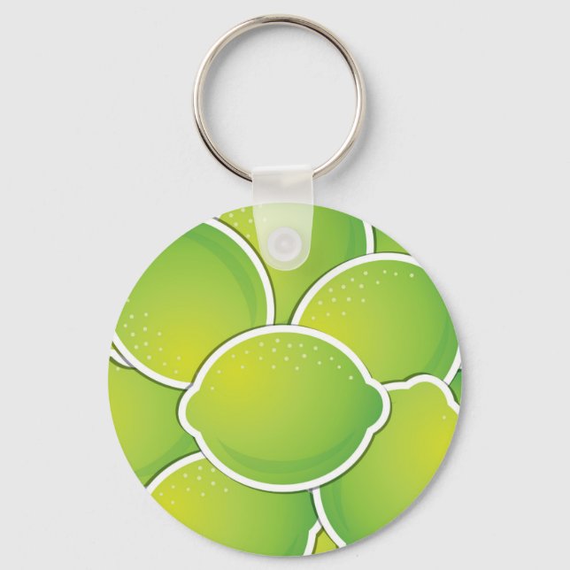Funky lime key ring (Front)