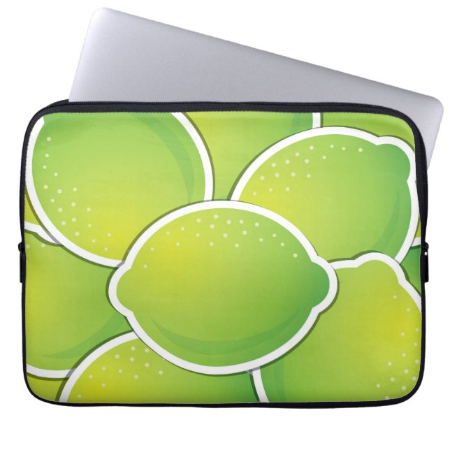 Funky lime laptop sleeve (Front)