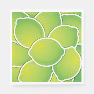 Funky lime napkin