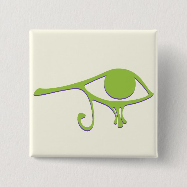Funky Lime Purple Wedjet 15 Cm Square Badge (Front)