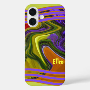 Funky Liquid Wave iPhone 16 Case