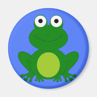 Funky little frog pond magnet