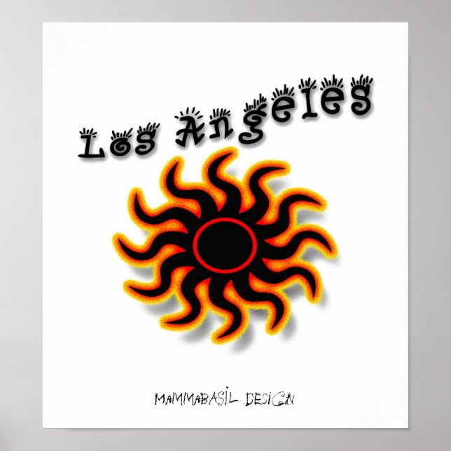 Funky Los Angeles Poster! Poster (Front)