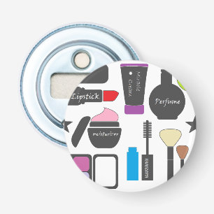 Funky Makeup Collage Bottle Opener