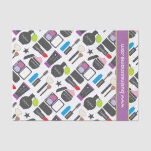 Funky Makeup Collage Tissue Paper