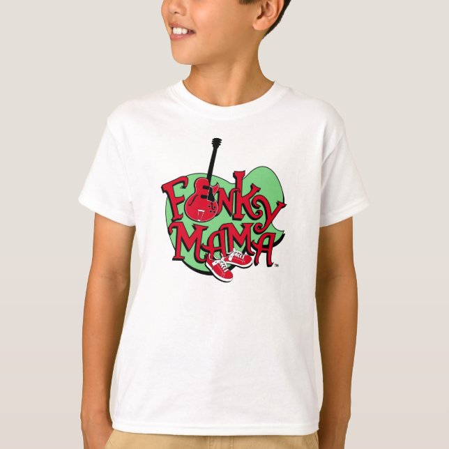 Funky Mama Kids Green Tshirt (Front)
